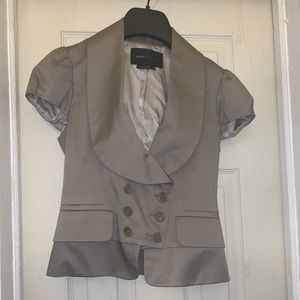 BCBGMAXAZRIA "Drew" The Tuxedo Jacket Vest XXS